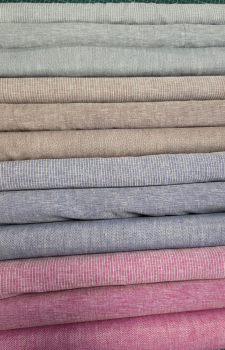 Leinen - Baumwollmix Paul Streifen denim blau