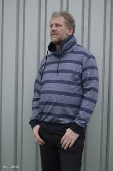 Pinguinis by Thorsten Berger - Streifen in Strickoptik - French Terry