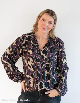 Preview: Viskose Webware  Geoluxe Leo by Kibadoo in lila