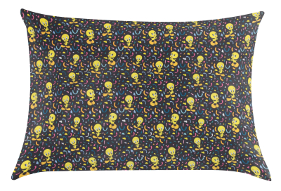 Baumwoll - Popeline  Looney Tunes - Tweety auf schwarz