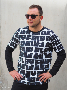 Preview: Ready to play by Thorsten Berger - French Terry mit Schrift "Fairplay"