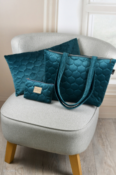 Preview: Osaka- Samt - Stepper in petrol