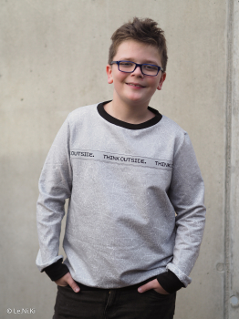 Preview: French Terry Slow Down by Thorsten Berger - Kritzel auf grau