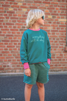 Preview: Baumwolljersey Panel von Käselotti - "Everything will be okay"