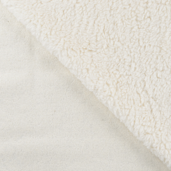 Baumwoll - Teddy - Plüsch natur