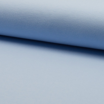 French Terry uni hellblau