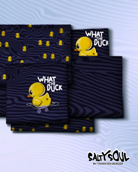 Preview: French Terry  Panel What the Duck by Thorsten Berger - Ente mit Spruch