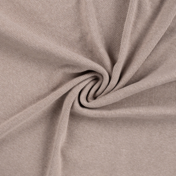 Bündchen Feinripp 2/1 light taupe melange