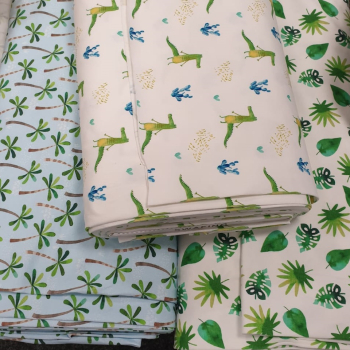 Preview: Baumwolljersey Tommy - Blätter