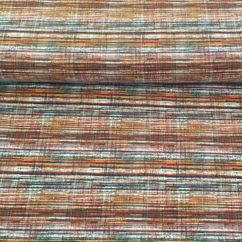 Baumwolljersey abstrakte Streifen bunt - Digitaldruck