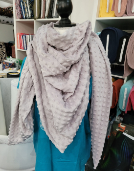 Preview: Minky - Kuschelfleece mit Noppen in hell-flieder