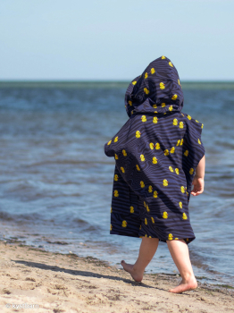 Preview: French Terry What the Duck by Thorsten Berger - kleine Enten auf blau