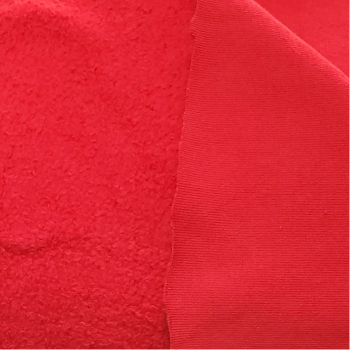 Baumwollfleece Shervo rot