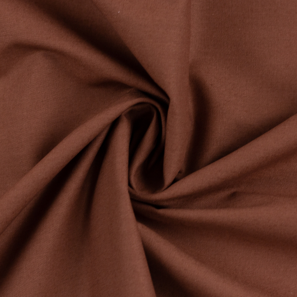 Baumwoll - Webware Heide braun