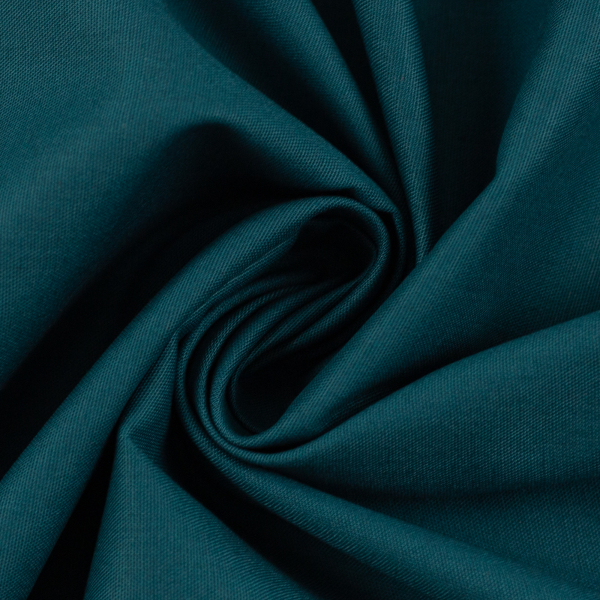 Baumwolle Webware Heide - uni petrol