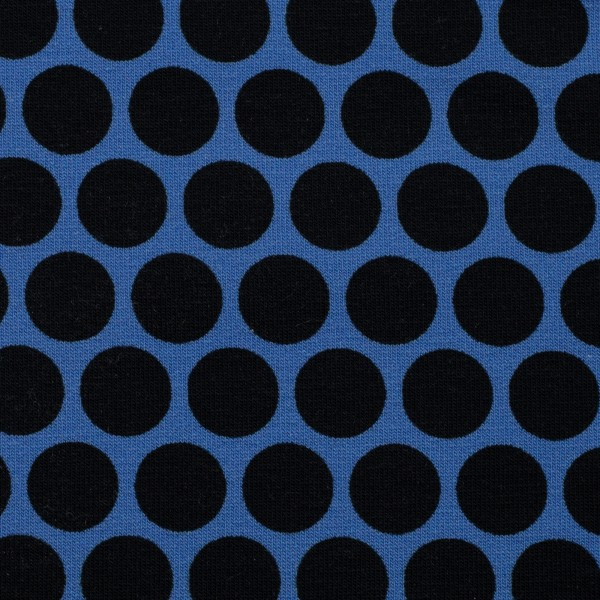 French Terry Lots of Dots by Lycklig Design royalblau