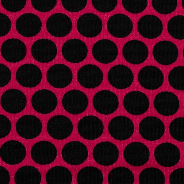 French Terry Lots of Dots by Lycklig Design pink