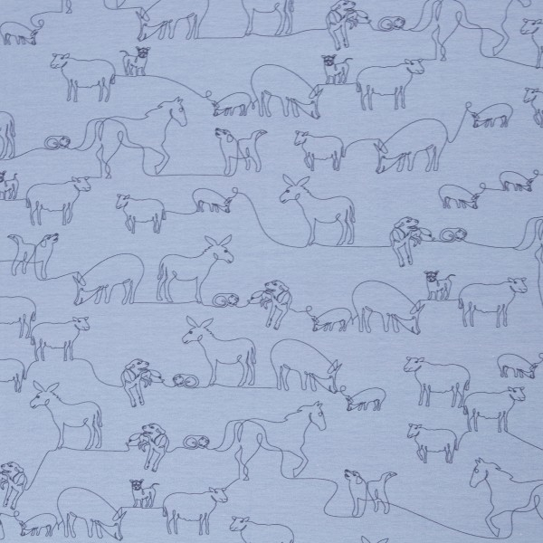 Baumwolljersey Max, Minnie and All by Bienvenido Colorido - Tiere
