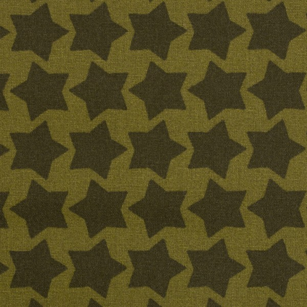 Staaars by Farbenmix - beschichtete Baumwolle - Sterne khaki - grün - Kopie