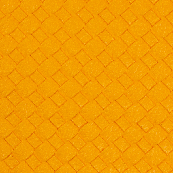 Kunstleder Beatrice gelb - Flechtoptik