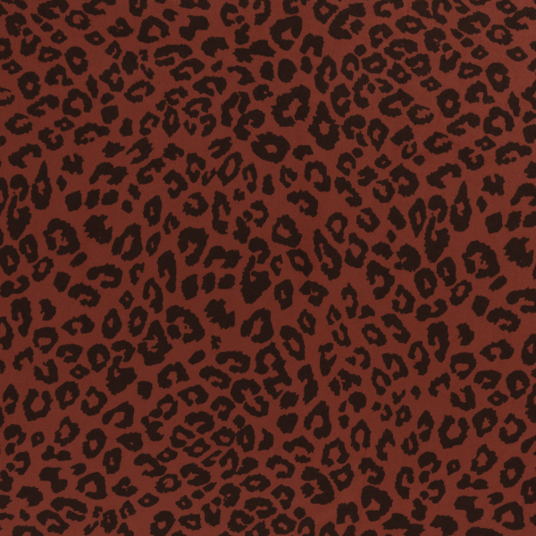 Suede Clara - Leoprint terracotta - wildlederähnlicher Jersey