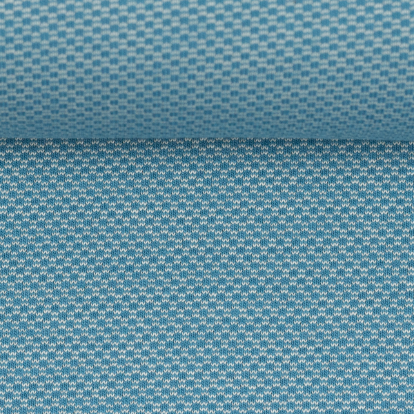 Jacquard - Jersey Leroy in blau