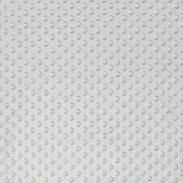 Minky - Kuschelfleece mit Noppen in silbergrau