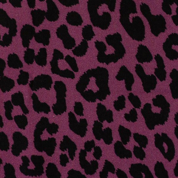 Viskose Webware - Klara - Leo - Leoprint in beere