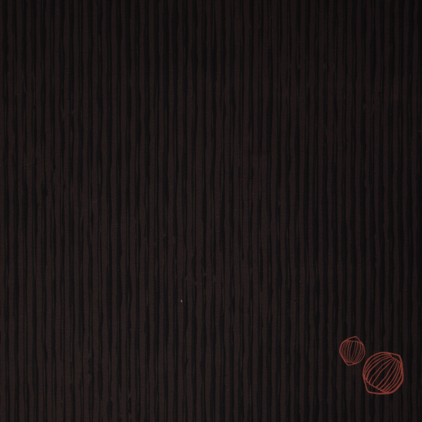 French Terry - Panel Go Nuts by Thorsten Berger - Eichhörnchen auf braunen Streifen