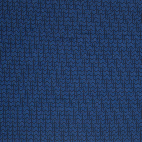 Modal French Terry Cozy Small Knit by Lycklig Design - dunkelblau - Strickoptik