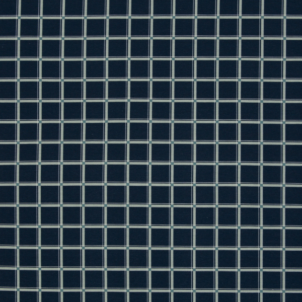 French Terry Svea mit Karo - kariert in blau