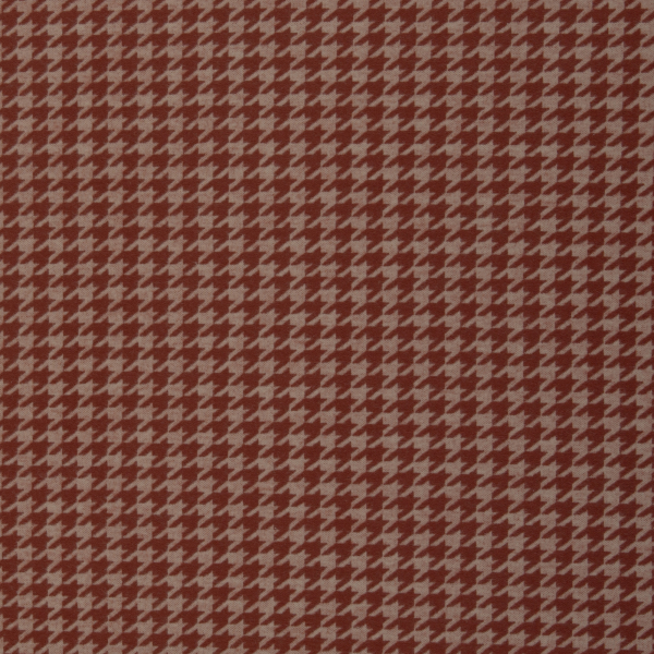 Jacquard Jersey  Xaver mit Hahnentritt - Muster in terracotta
