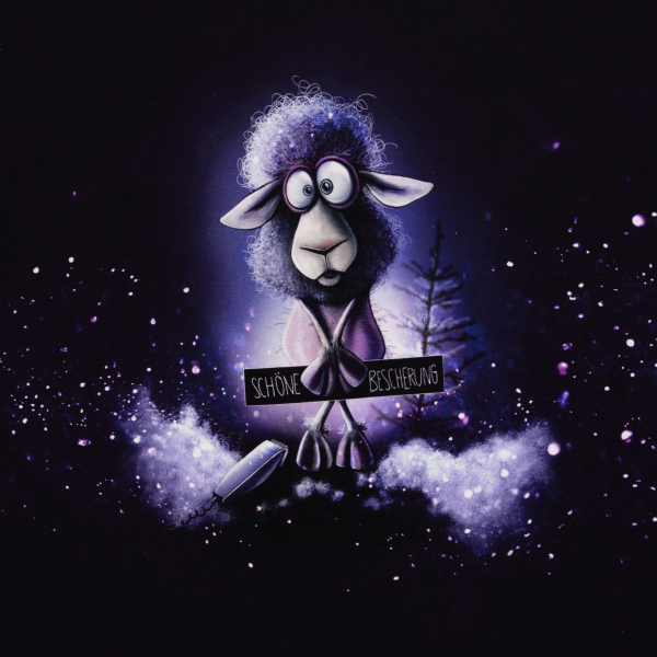 French Terry Panel Xmas Vibes by Thorsten Berger  - Schöne Bescherung mit Schaf