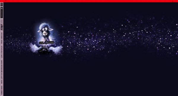 French Terry Panel Xmas Vibes by Thorsten Berger  - Schöne Bescherung mit Schaf