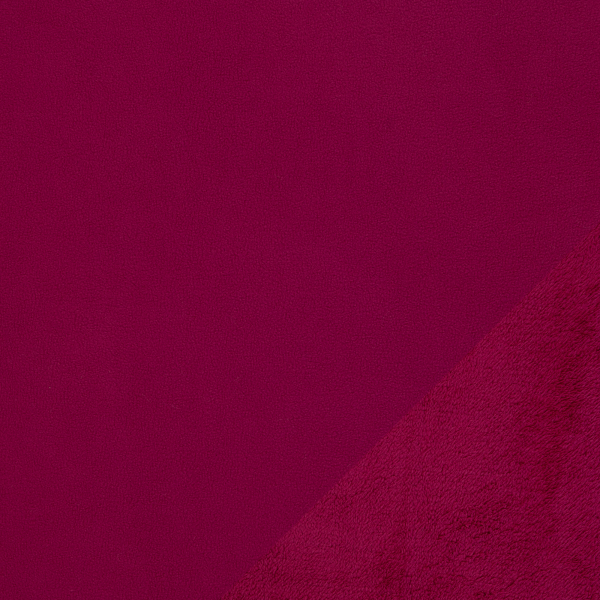 Kuschelfleece Tamme in beere Doubleface