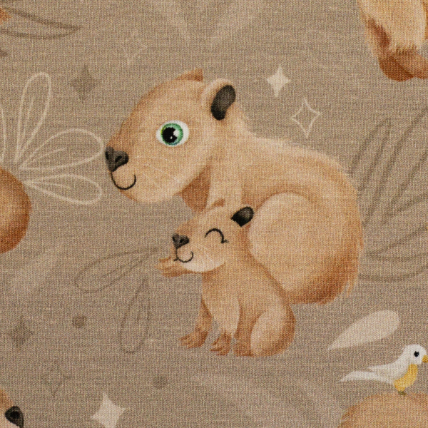 Baumwolljersey Capybara Friends