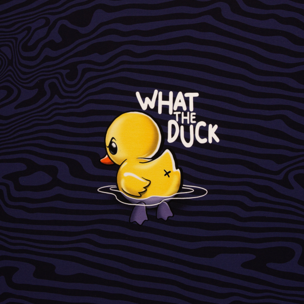 French Terry  Panel What the Duck by Thorsten Berger - Ente mit Spruch