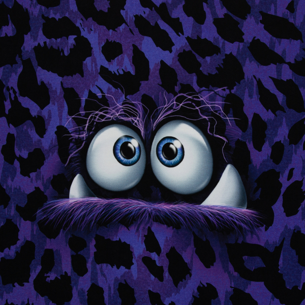 VORBESTELLUNG! - French Terry  Panel Monsta by Thorsten Berger - Monster auf blau