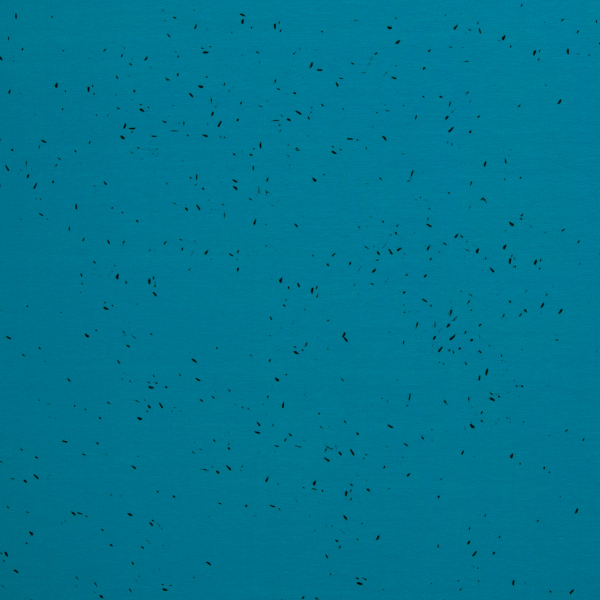 French Terry Shit happens by Thorsten Berger - kleine Punkte auf blau