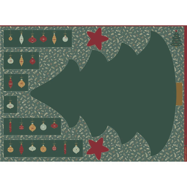 Canvas DIY Panel Adventskalender Tannenbaum mit kleinen Taschen