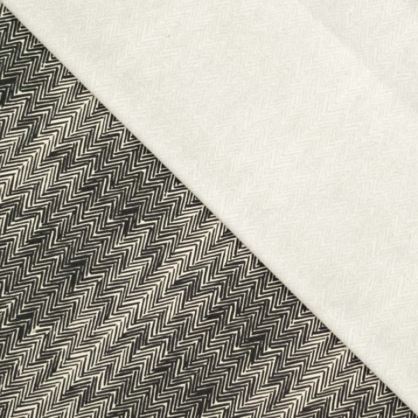 Baumwoll Stretch mit Fischgrät Muster