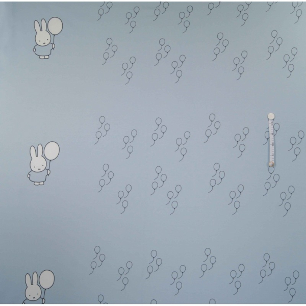 Sweat Panel Miffy - kleiner Hase mit Luftballons hellblau