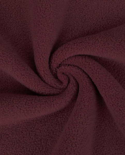 Baumwoll - Fleece doubleface bordeaux
