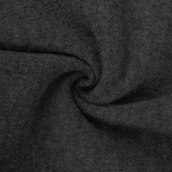 Wollwalk anthrazit meliert - Reststück 1,2 m