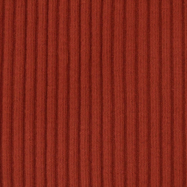 Rib-Bündchen heavy rib ziegelrot