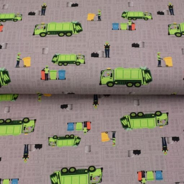 French Terry  Recycling - KATINOH - Müllauto