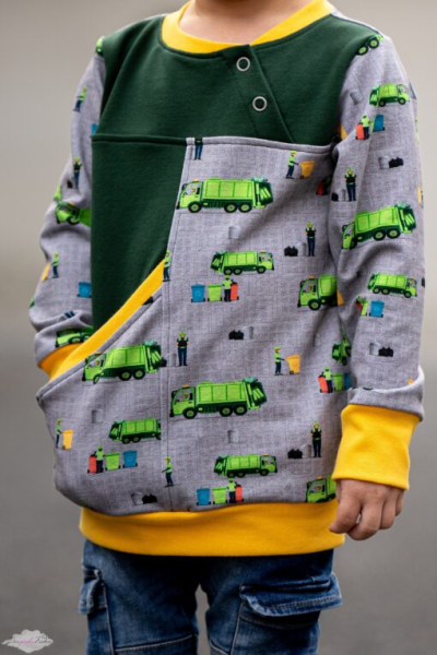 French Terry  Recycling - KATINOH - Müllauto