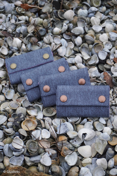 Kunstleder Neptun - Jeansoptik - Denim - blau