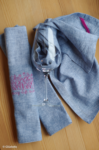 Leinen - Baumwollmix Paul Streifen denim blau