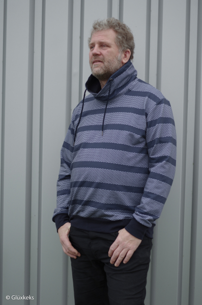 Pinguinis by Thorsten Berger - Streifen in Strickoptik - French Terry